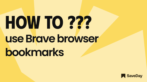 brave browser bookmarks