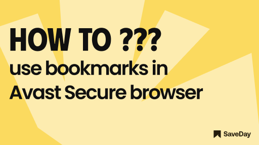 Avast Secure browser bookmarks