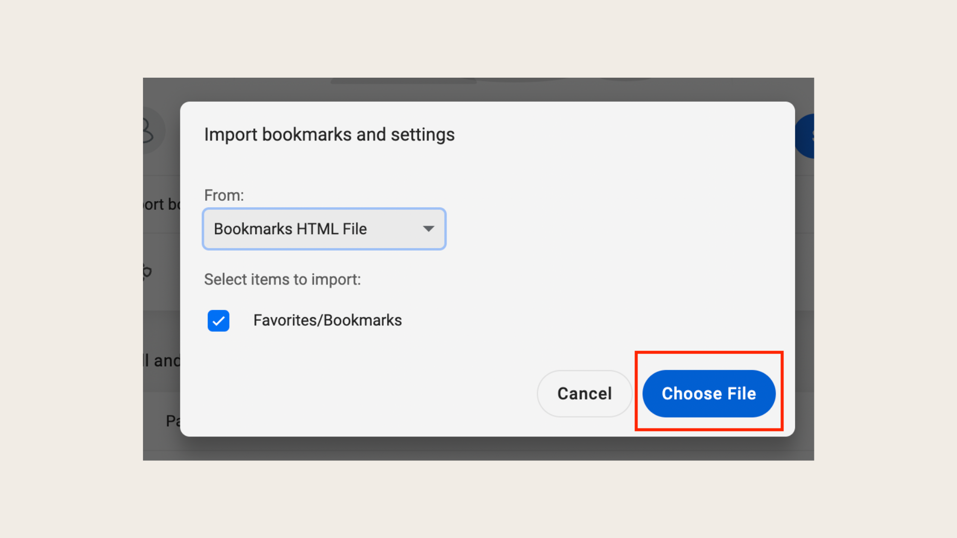 How to import Avast Secure browser bookmarks from an HTML file