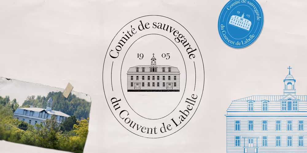 Visuel du logo créé pour Le Comité de Sauvegarde du Couvent de Labelle.