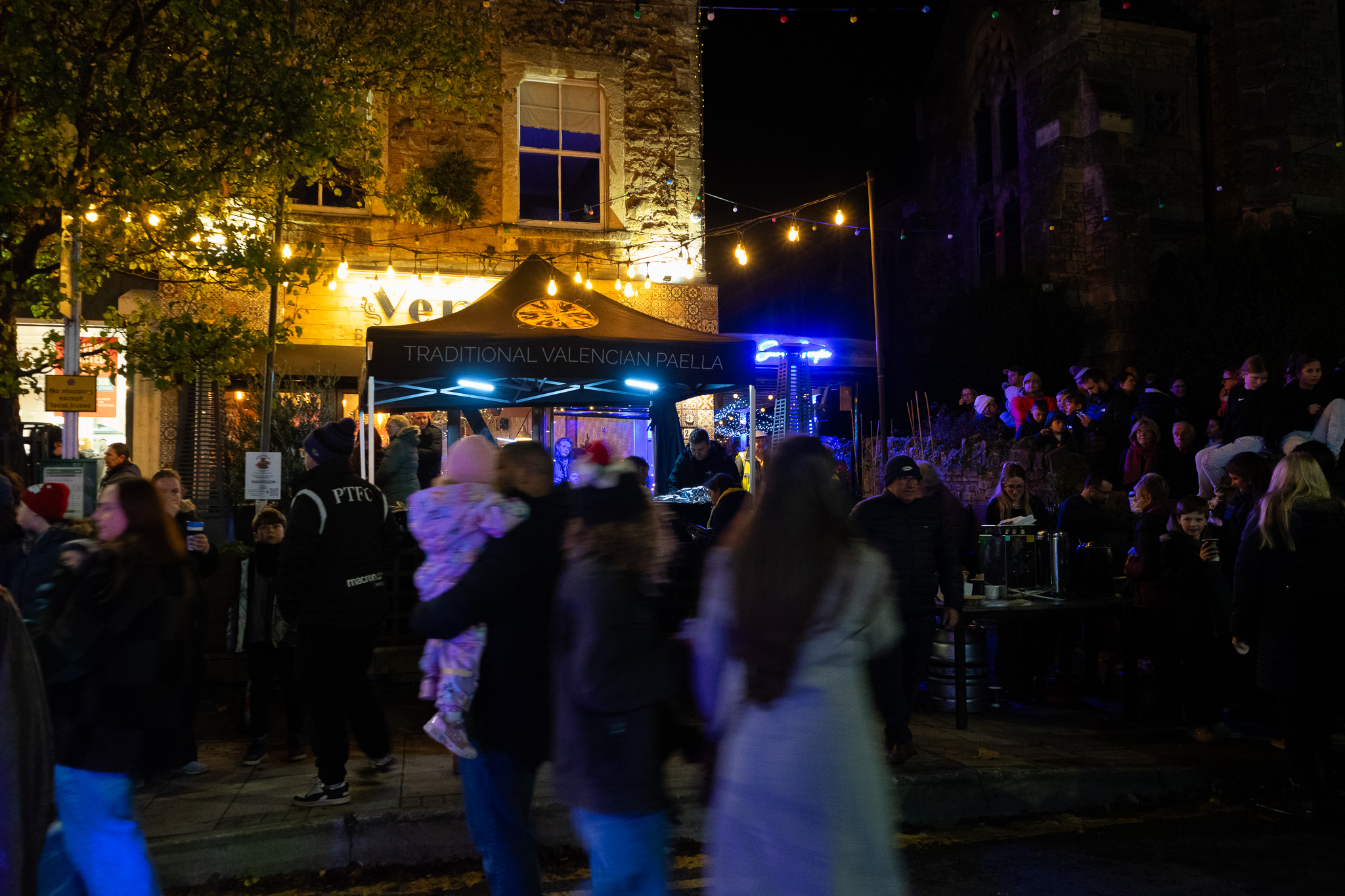 Paella CaLuciano gazebo and Venga restaurant