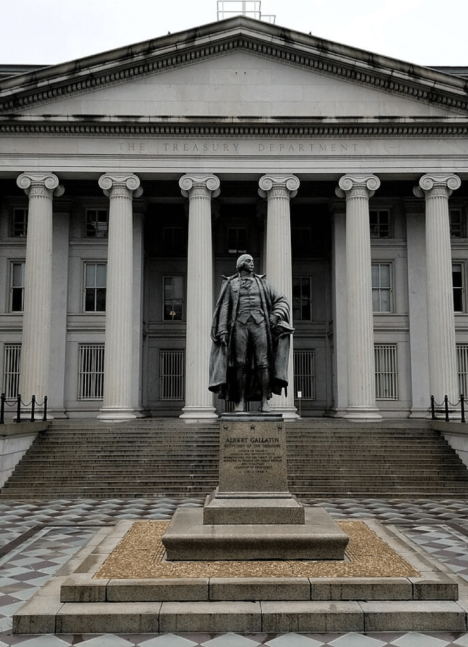 The US Treasury Building
