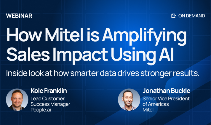 On-Demand Webinar - How Mitel is Amplifying Sales Impact Using AI