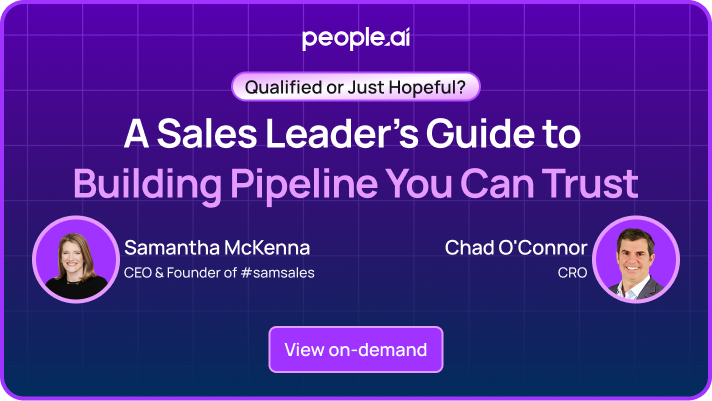 On-Demand Webinar - A Sales Leader’s Guide to Building Pipeline You Can Trust