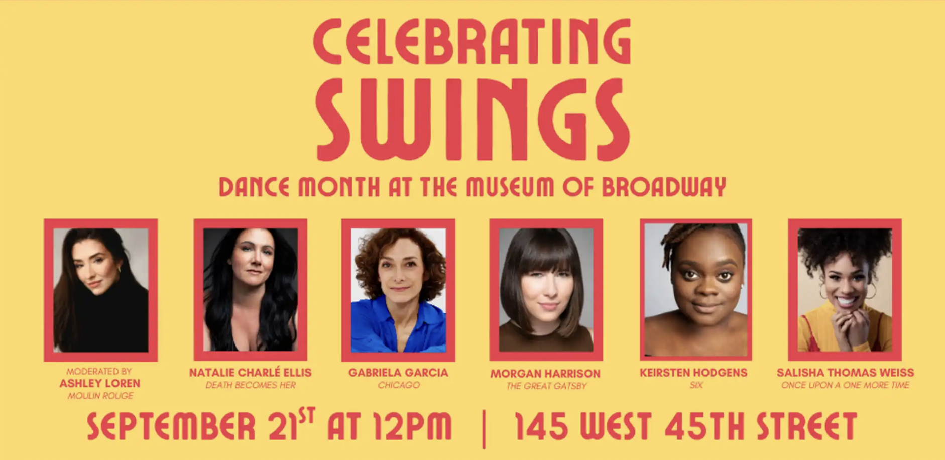 Celebrating Swings: Part of Dance Month at The Museum of Broadway