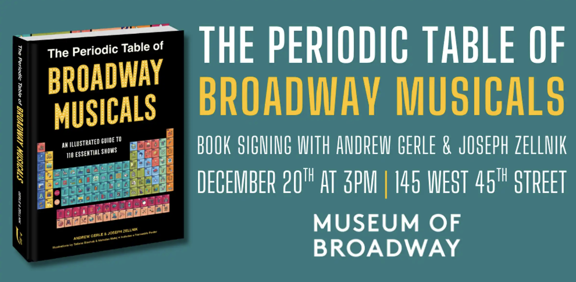 The Periodic Table of Broadway Musicals Book Signing