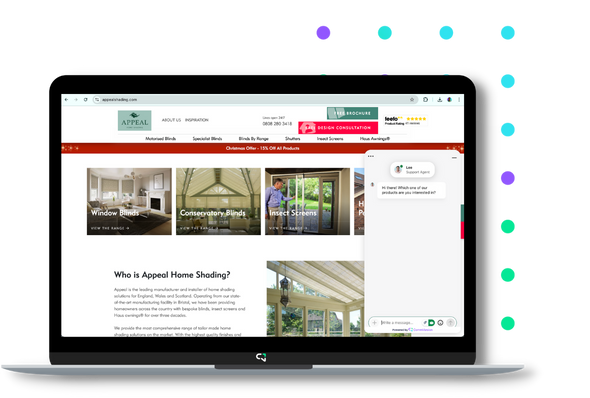 A prospective home buyer using SmartChat