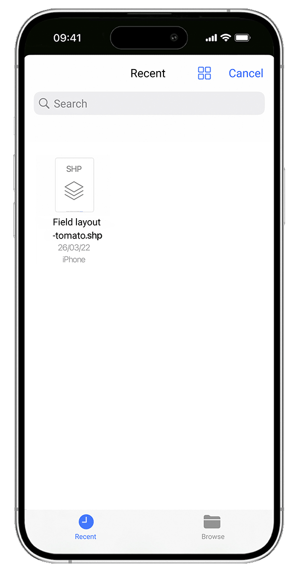 App pour la gestion des champs agricoles xFarm - smartphone