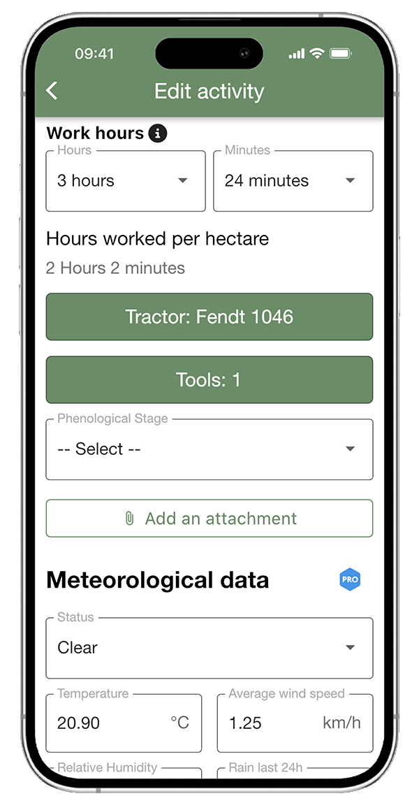 Programas informáticos para registrar el funcionamiento de la maquinaria agrícola - xFarm