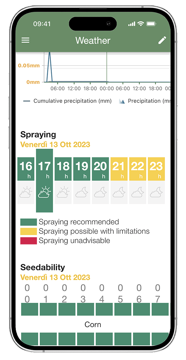 Control de la fumigación de campos agrícolas mediante app xFarm