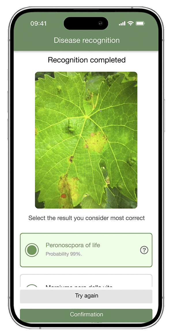 Protección de cultivos a través de app xFarm - tablet