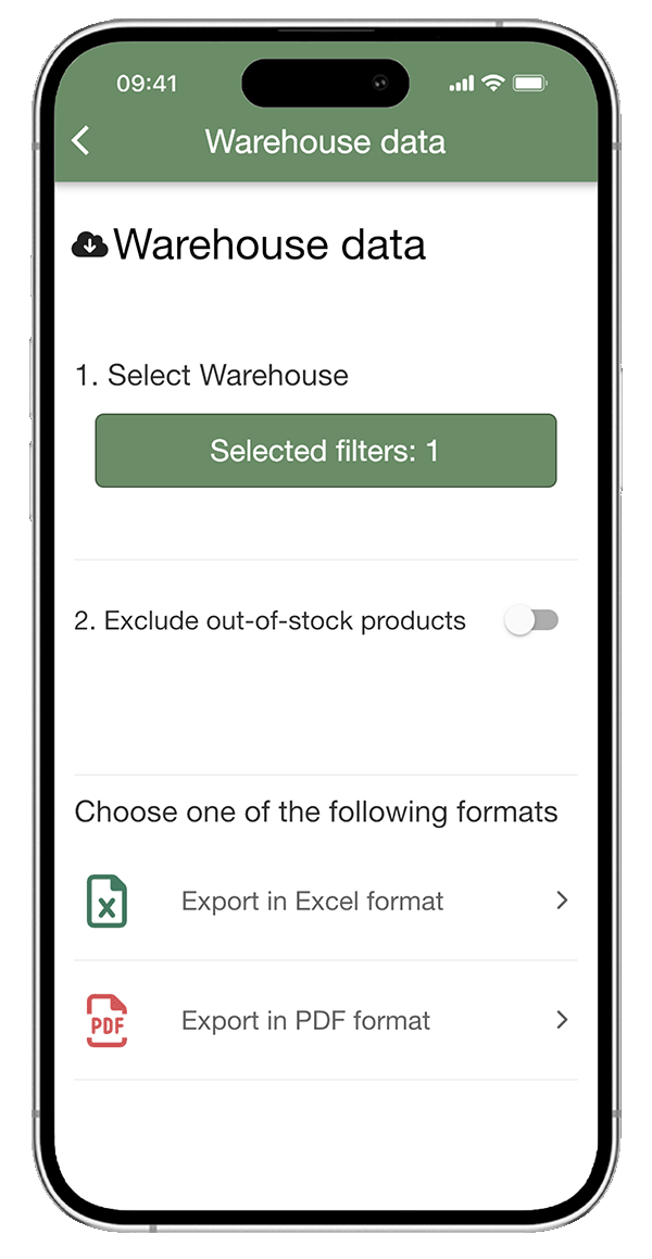 App für landwirtschaftliche Lagerverwaltung - xFarm