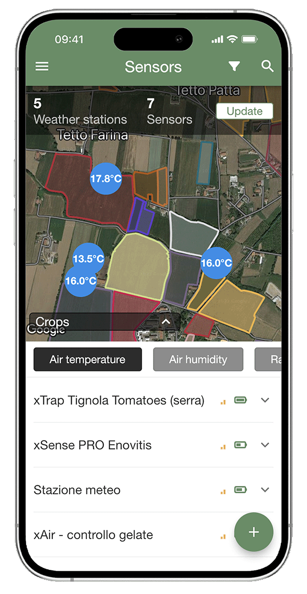 La météo détaille l'activité agricole - xFarm