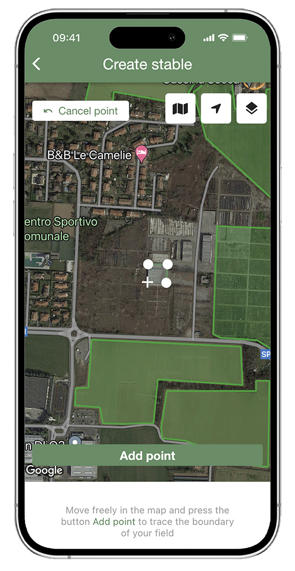 Gestión estable a través de app xFarm  - smartphone