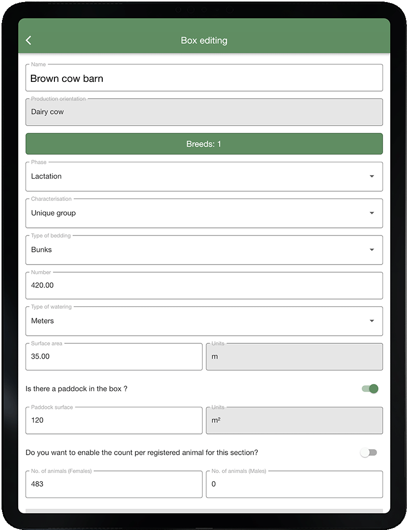 Gestión de los establos de animales a través de app - xFarm