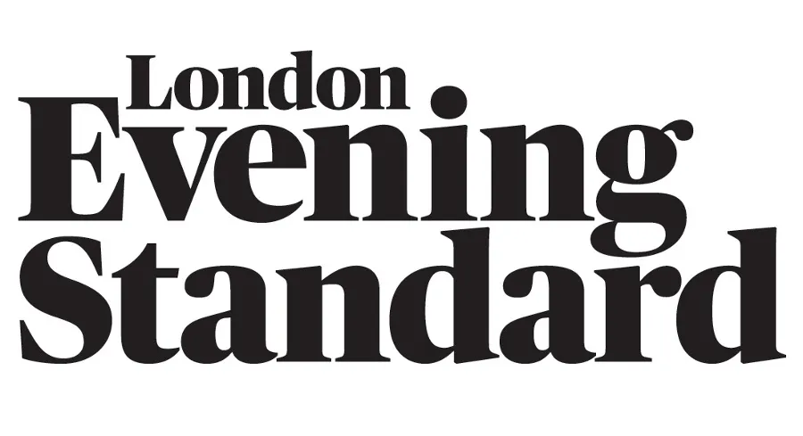 London Evening Standard newspaper logo in black bold serif font.