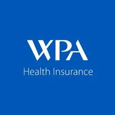 WPA Health Insurance logo with white text on blue background.