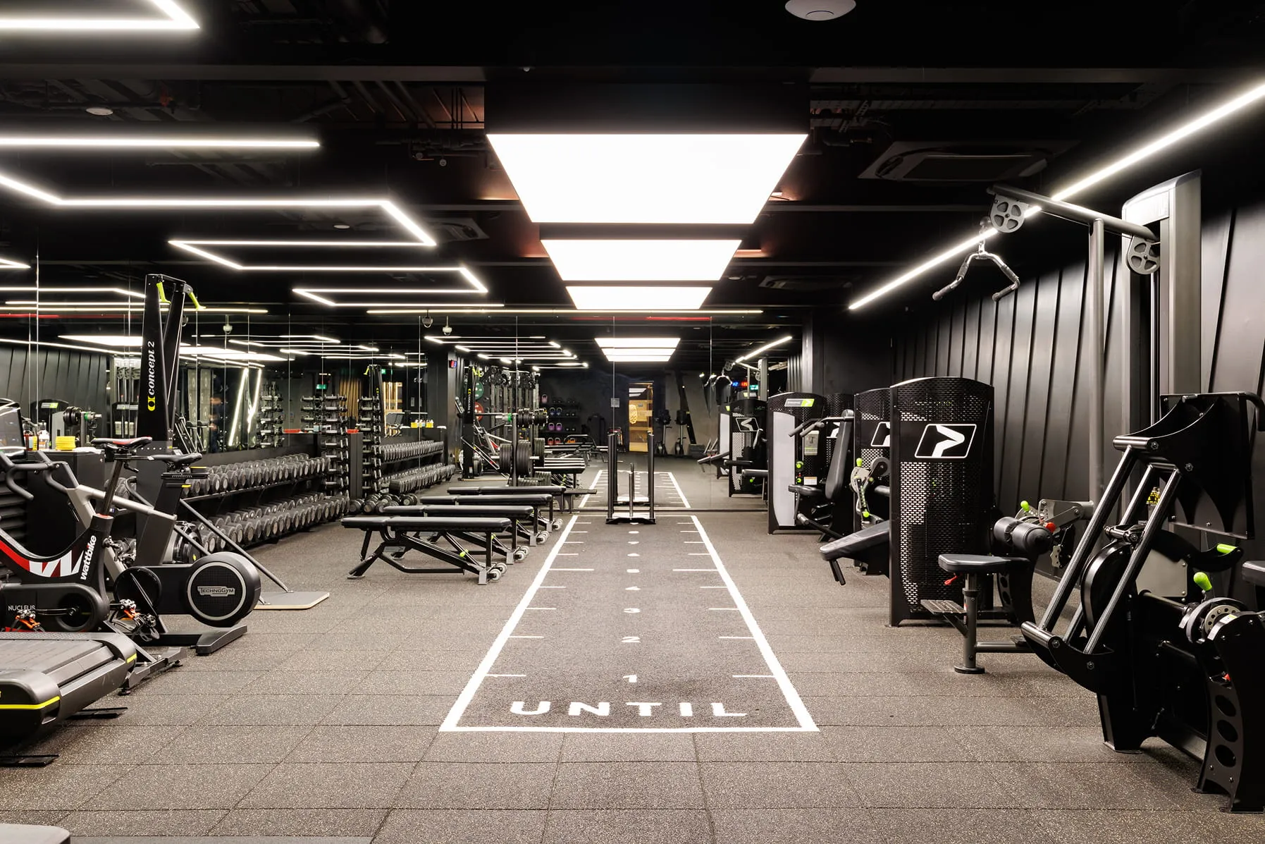 Prime Fitness cable stations at UNTIL gym