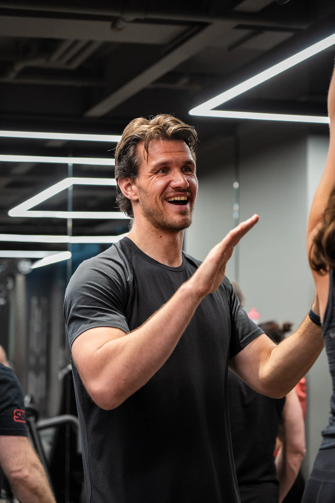 Simon Bloch, personal trainer at UNTIL Marylebone, coaching a client