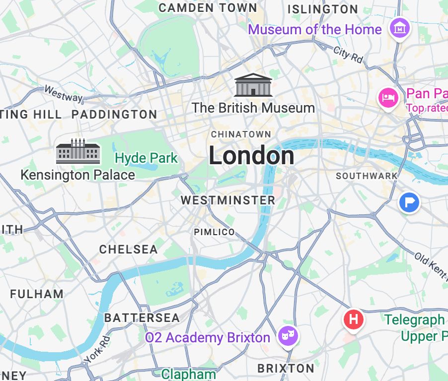 London coverage map