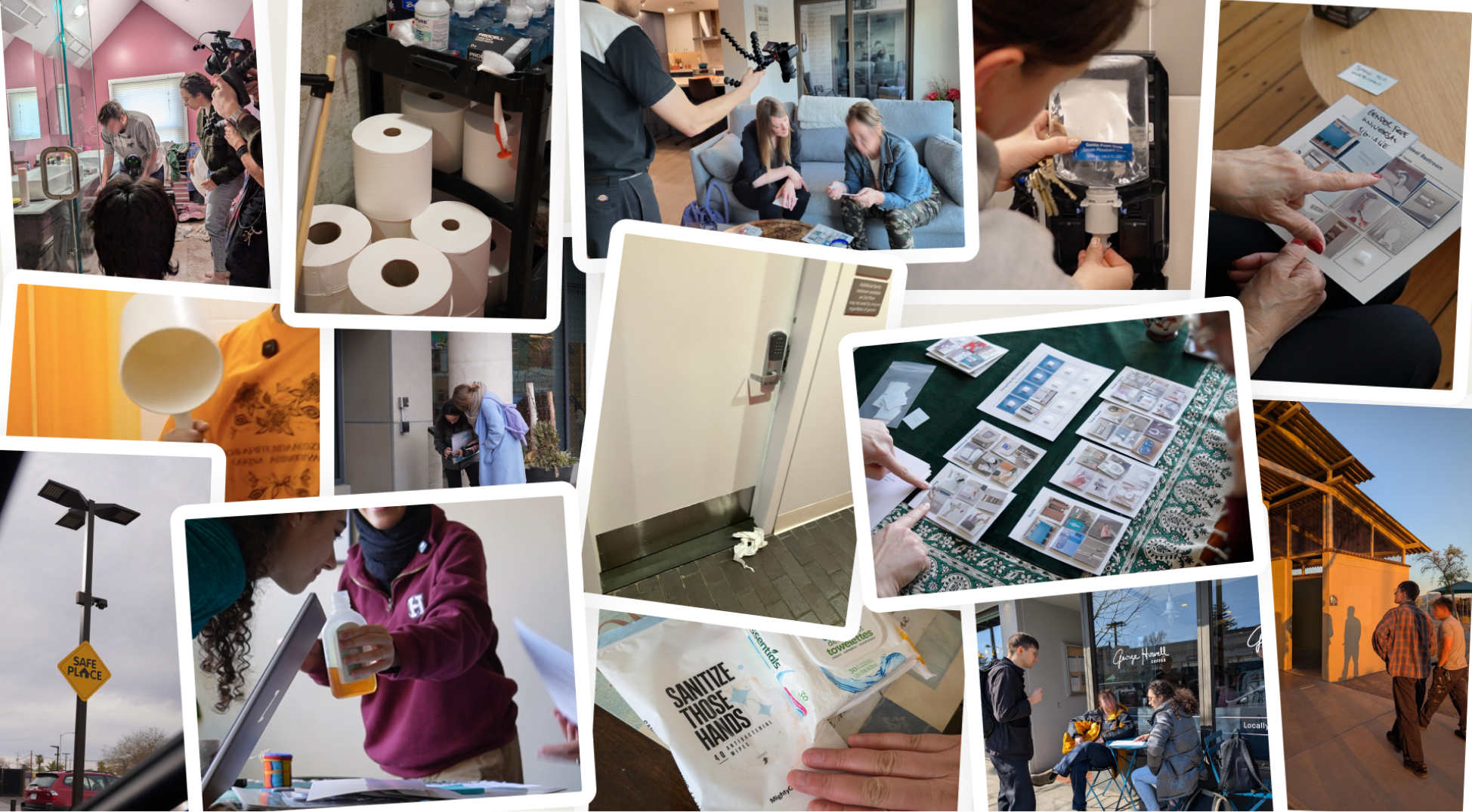 Collage of images from field research.