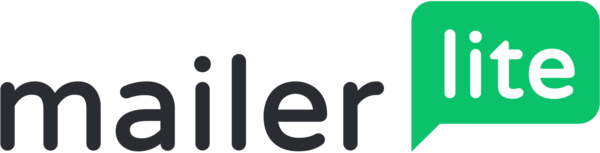 MailerLite logo showing integration with Webflow