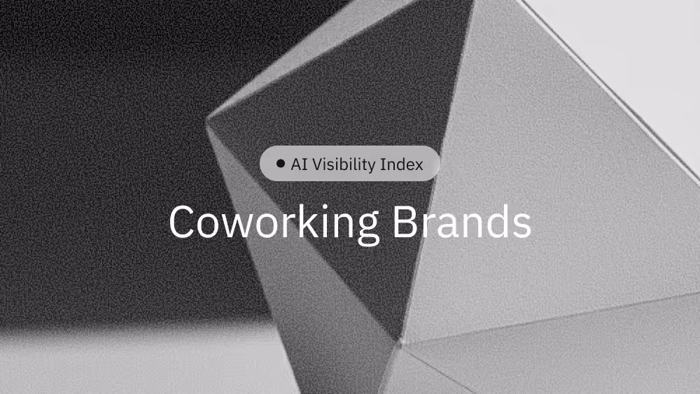 A report for AI Visibility Index for all Singapore coworking brands