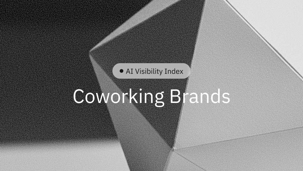 A report for AI Visibility Index for all Singapore coworking brands