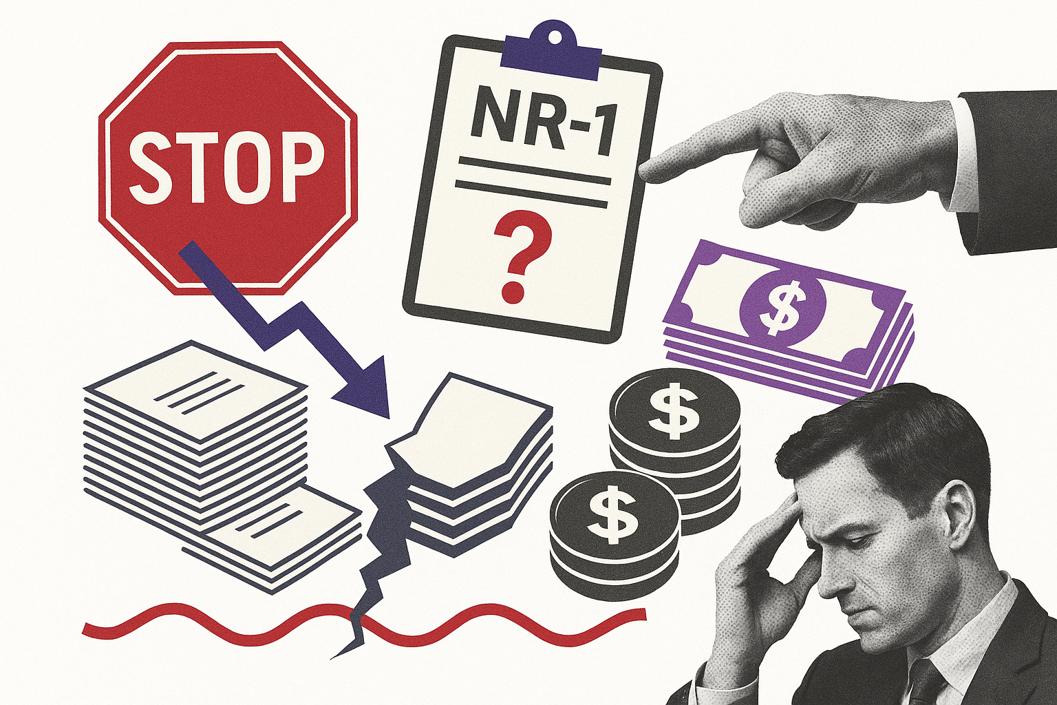 O custo invisível de não fazer a adequação à NR-1 direito