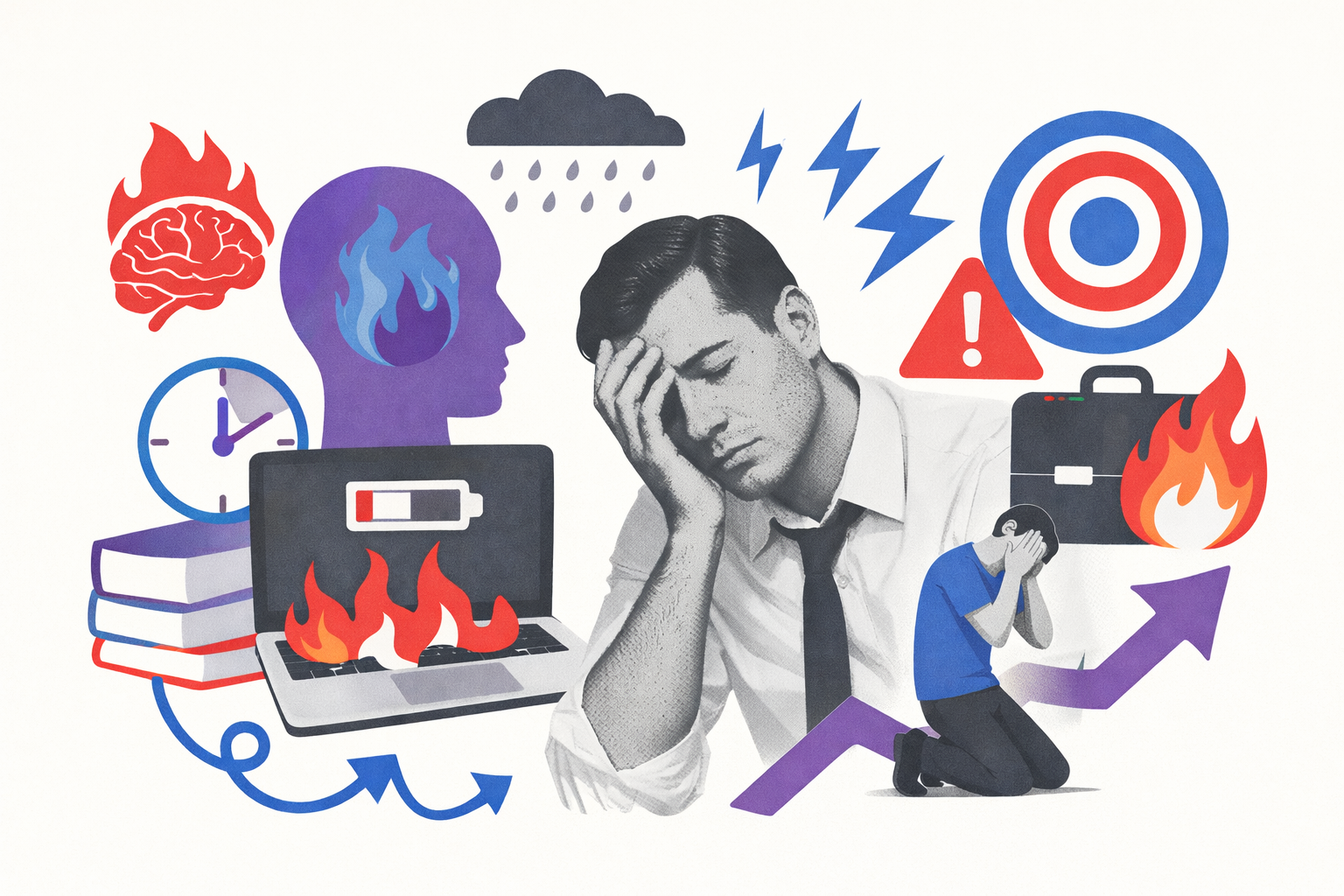 Burnout no Trabalho: como riscos psicossociais aumentam FAP, NTEP e os custos da empresa