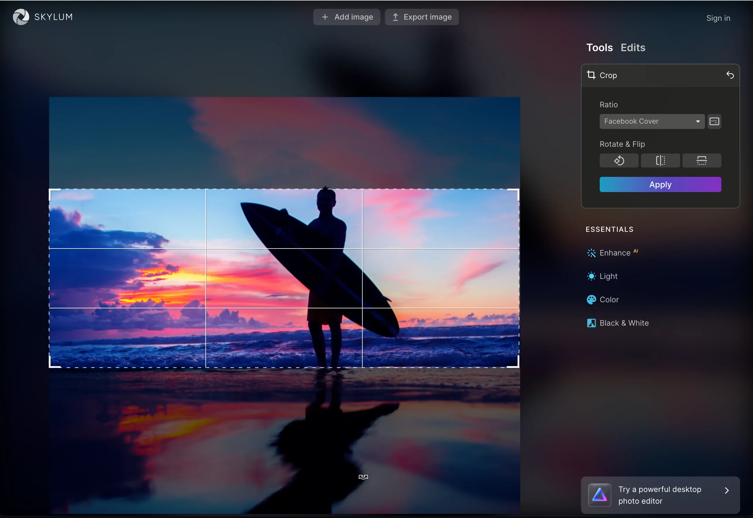 Flip the photo with the girl