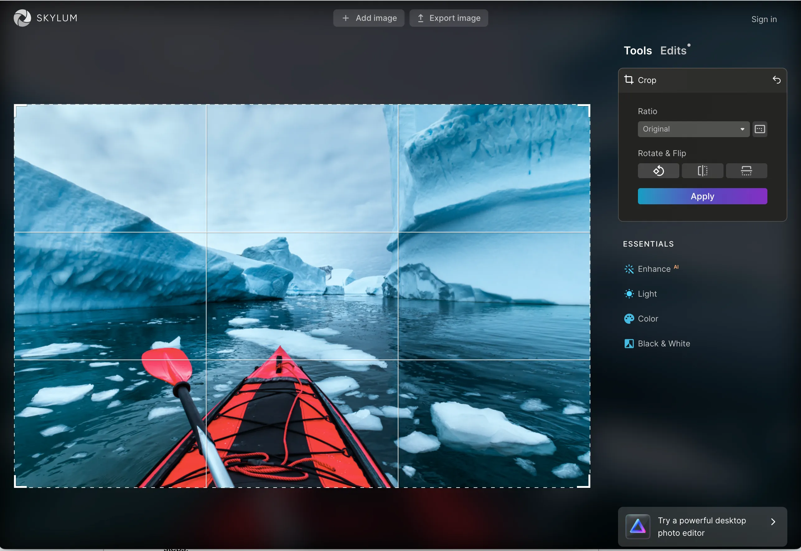 The photo of the city