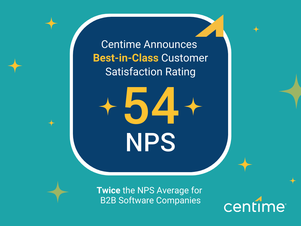 Centime Achieves Best-in-Class NPS® Rating in Recent Client Satisfaction Survey