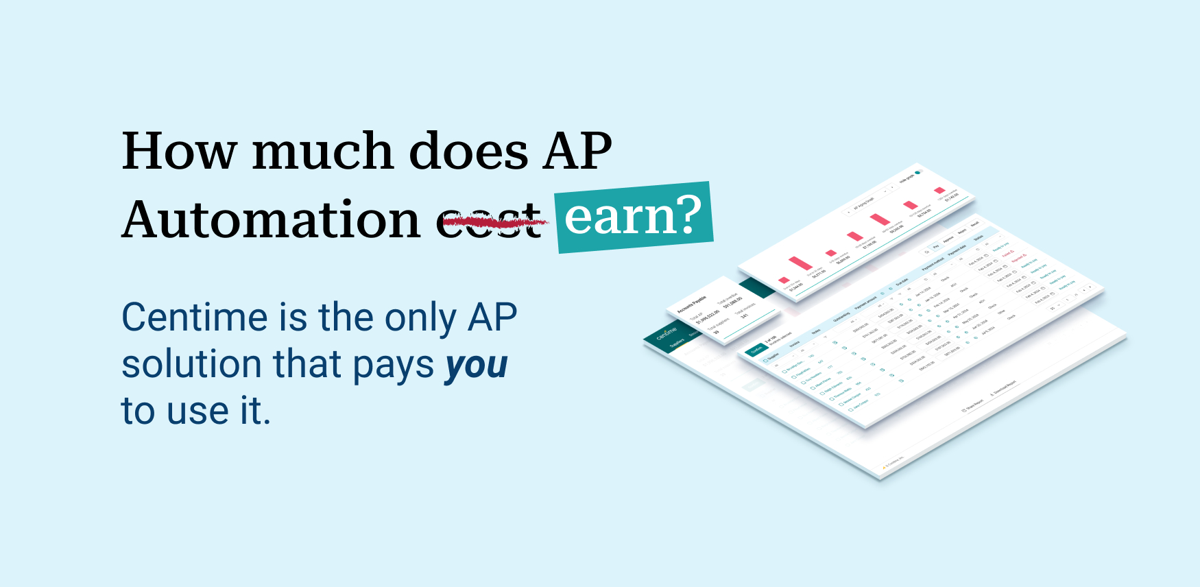 Centime Pays YOU to Automate Your Accounts Payable Process