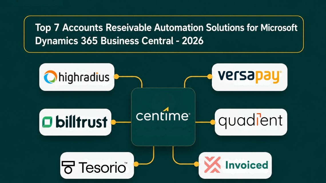 Top 7 Accounts Receivable Automation Software Solutions for Microsoft Dynamics 365 Business Central in 2026