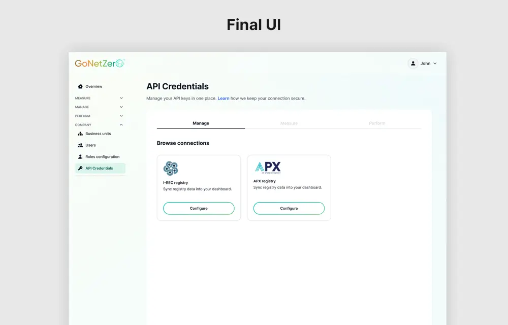 Collage of new UI pages redesign