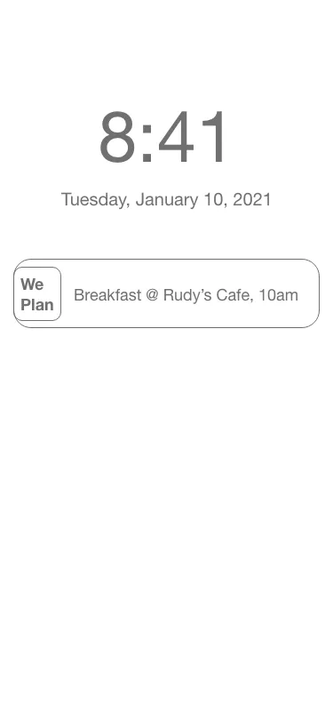 Add itinerary output notification wireframe