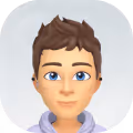 3D cartoon avatar of a young person with light skin, brown hair, blue eyes, freckles, and wearing a lavender hoodie.