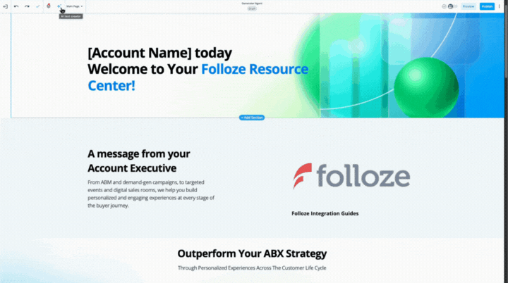 Personalize, Generate, or Translate Campaigns in Minutes with Folloze Agents