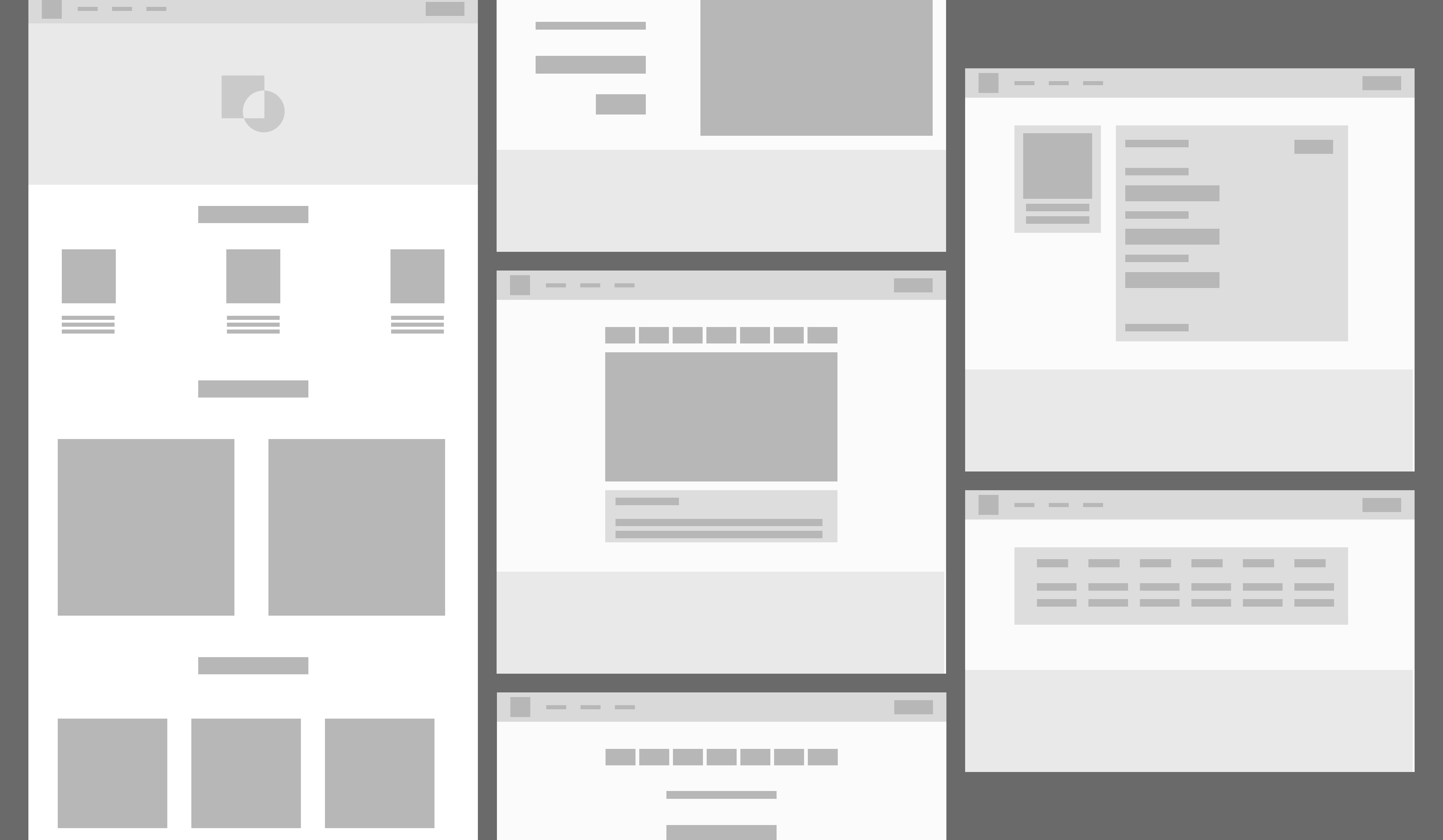 Low fidelity wireframes