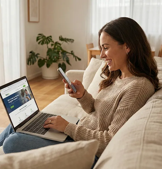 Two-happy-people-seeting-on-a-bed