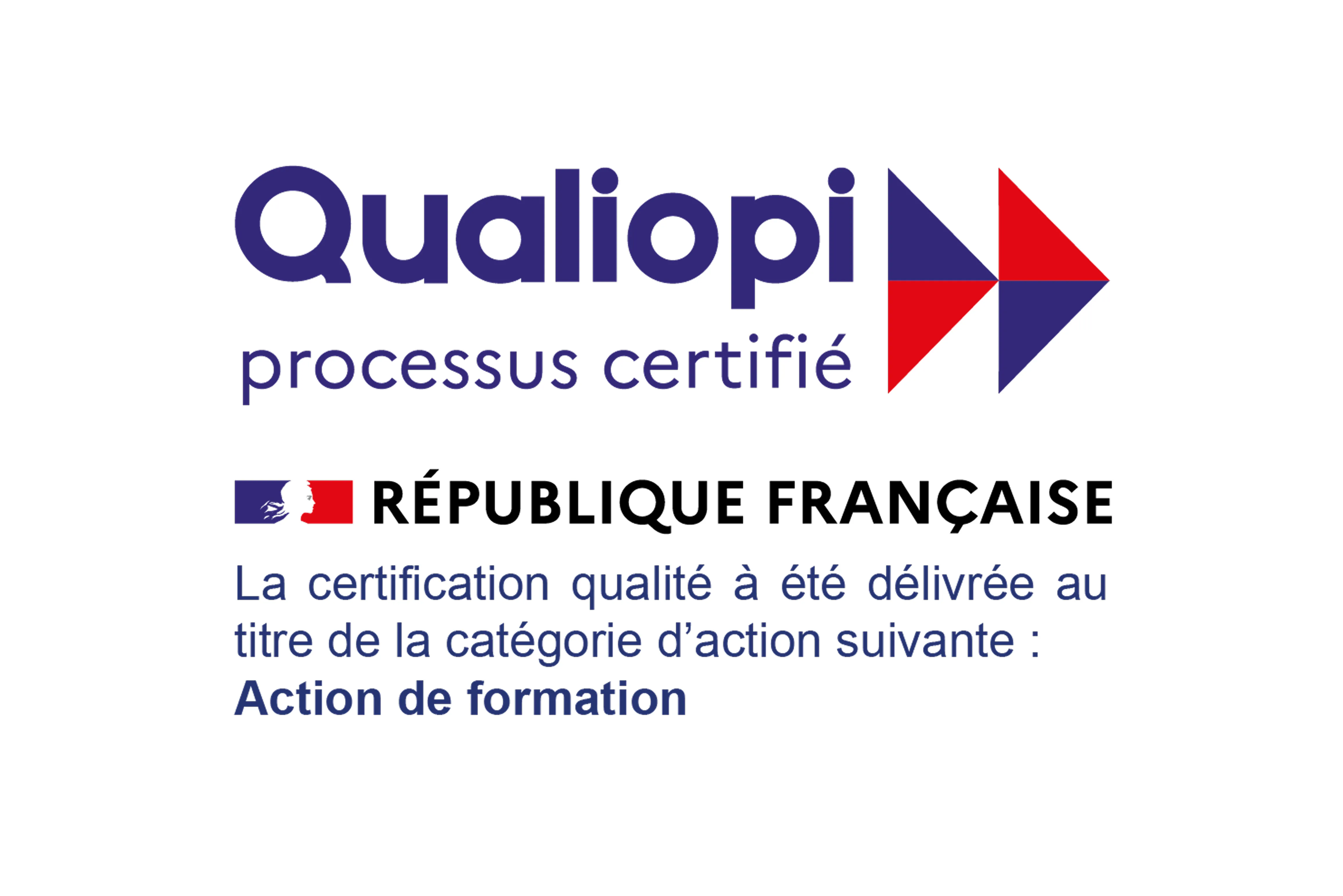 Logo de la certification qualité Qualiopi