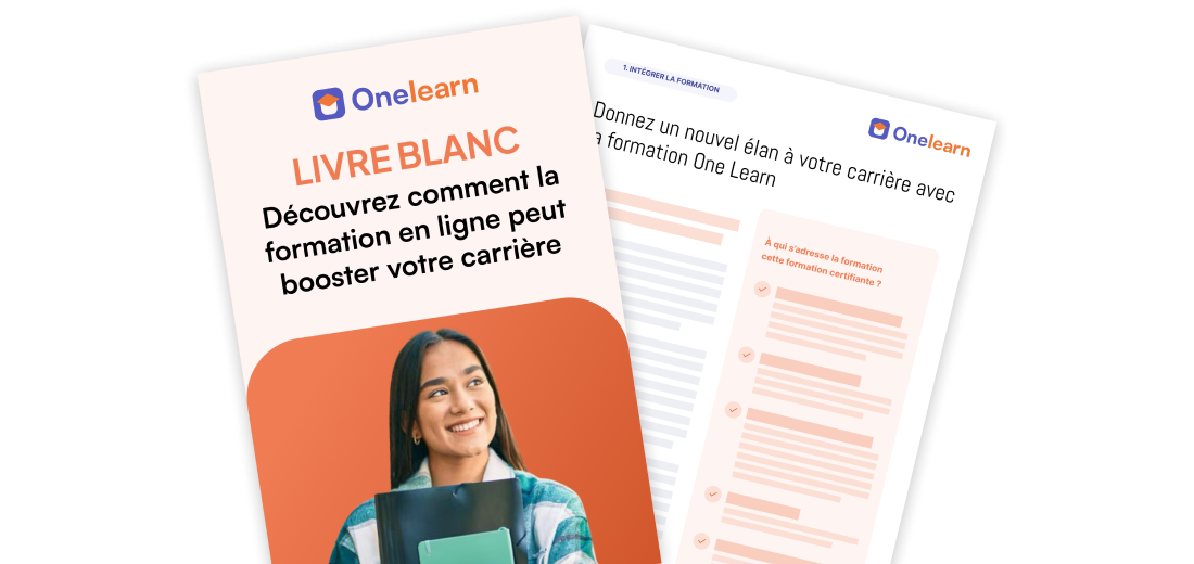 Livre blanc One Learn : découvrez comment la formation en ligne peut booster votre carrière