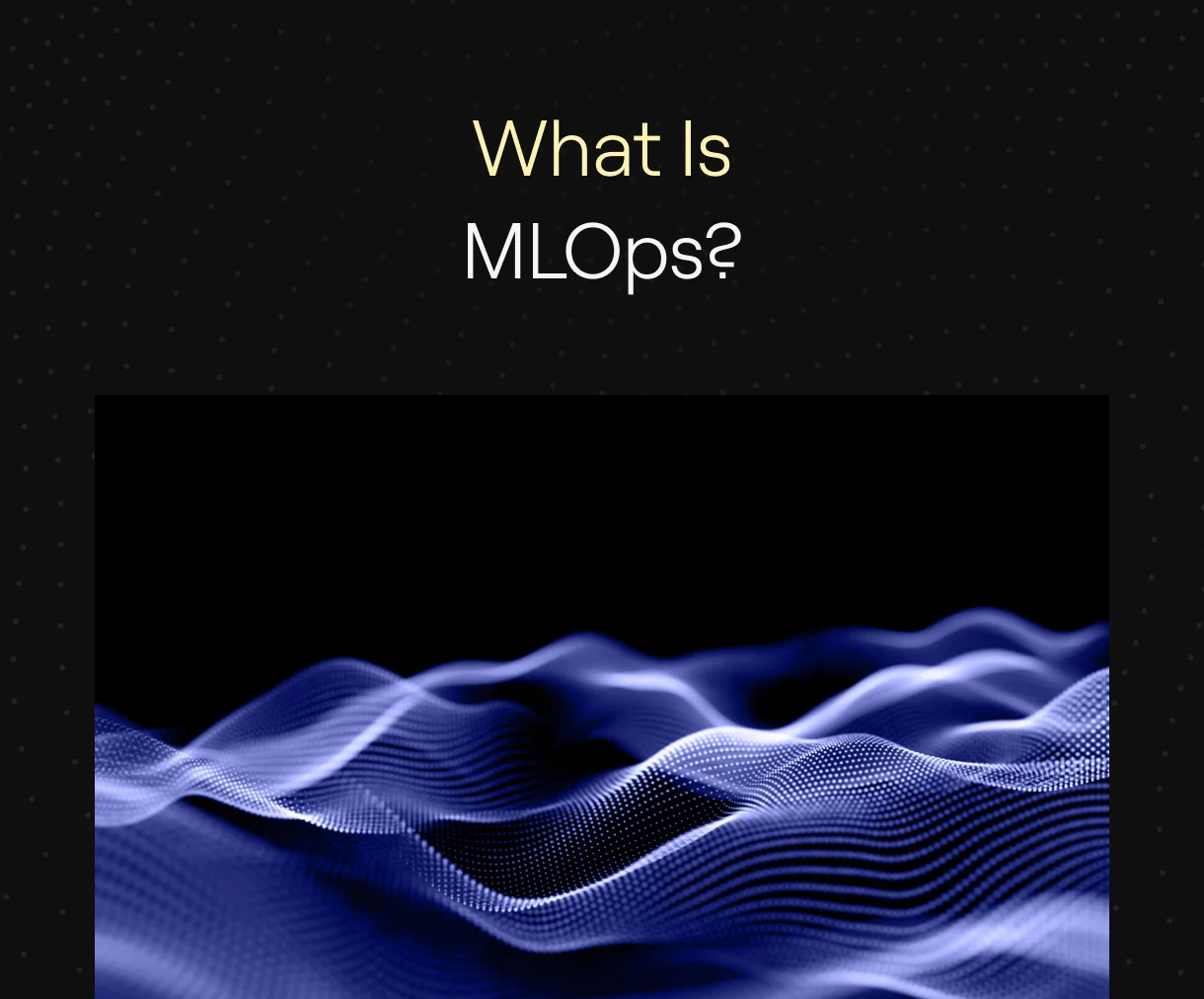 text with digital shapes