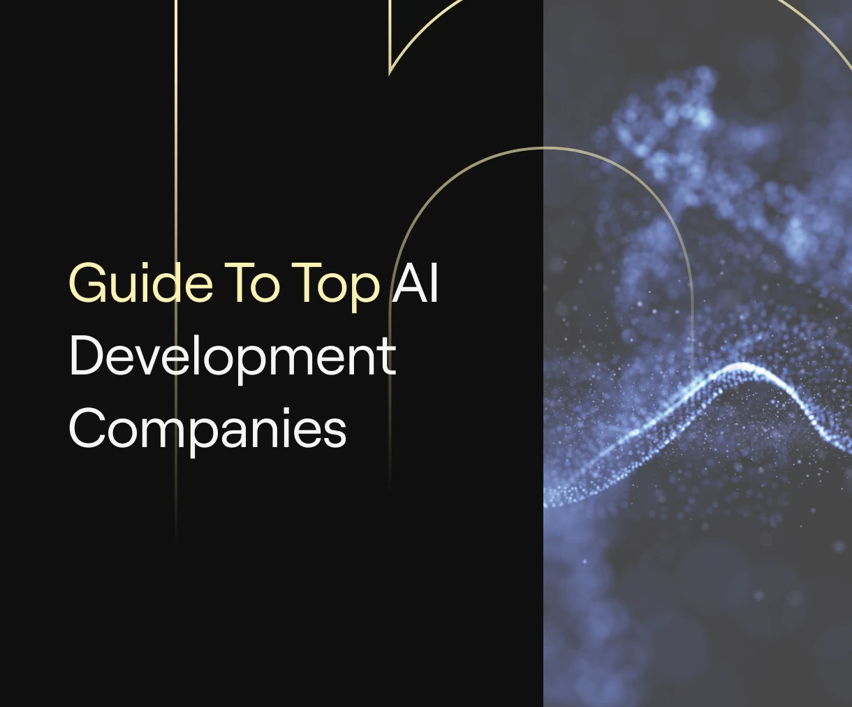 blue shapes with text overlay