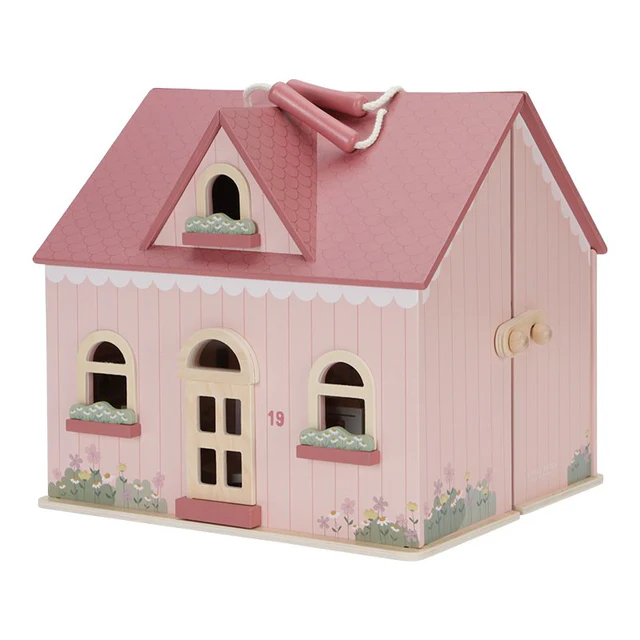 Little Dutch - Draagbaar Poppenhuis van hout
