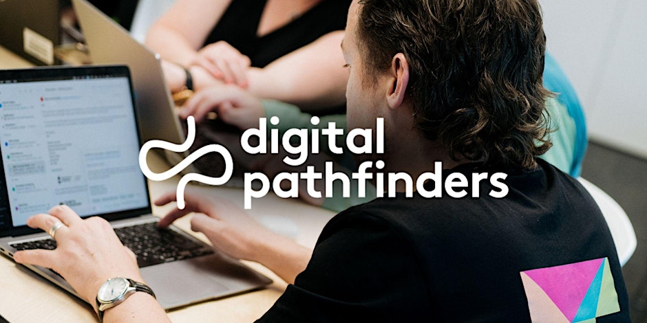 A woman and a man sitting and having a discussion about technology