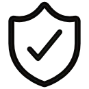 A shield of the check mark.