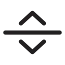 An icon illustrating a baseline starting point.