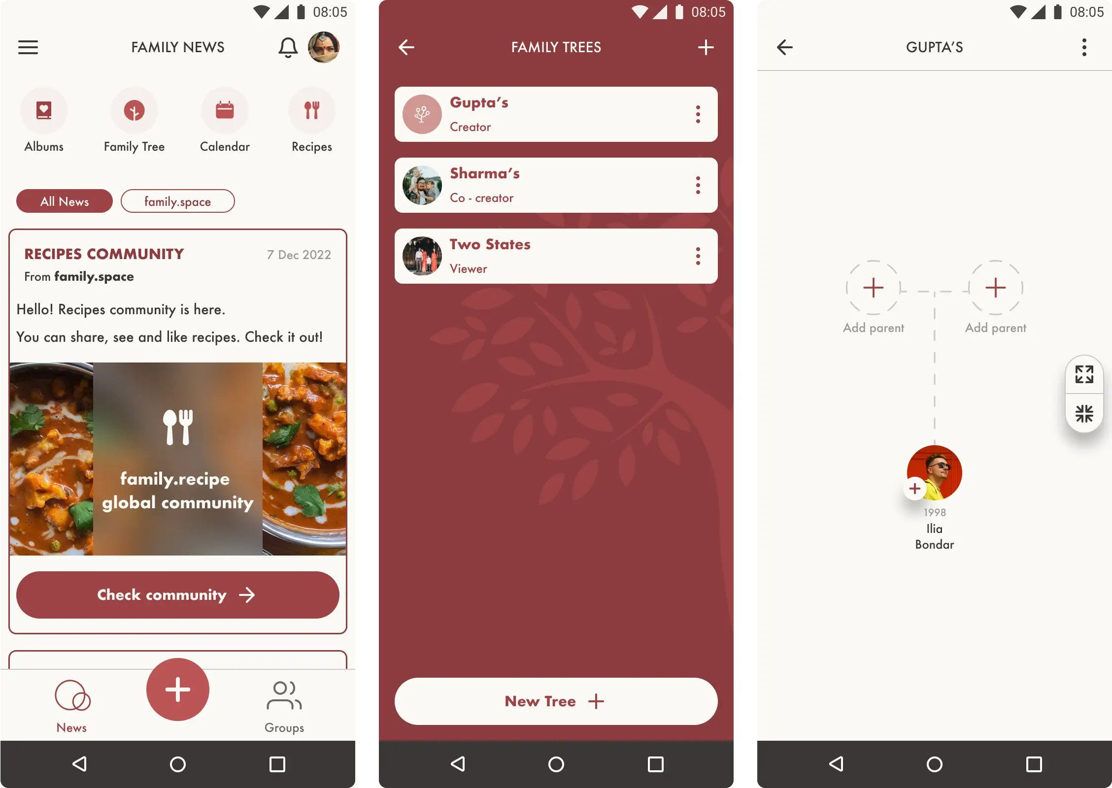 Ilya Bondar, app, mobile, app, Family Space, family